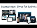 Возможности продукта Skype for Business