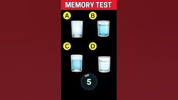 Test Your Memory Power  Guess The Correct One ! | #shorts #riddles [ Memory Test Puzzles ]