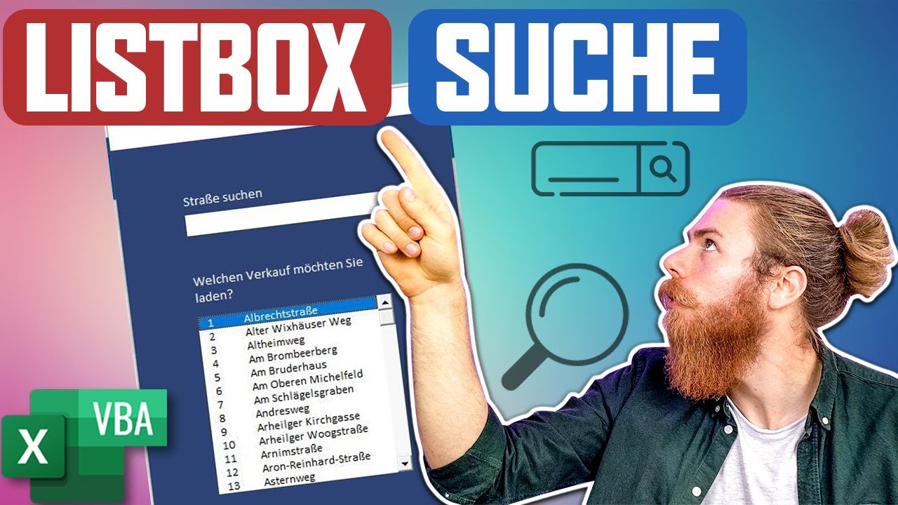 New Suchen wie Google: Suchfunktion für ListBox programmieren | Excel VBA