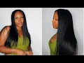 How To: Sleek Middle Part😍 | ClipIn Hair Extensions | FT. Amazing Beauty Hair