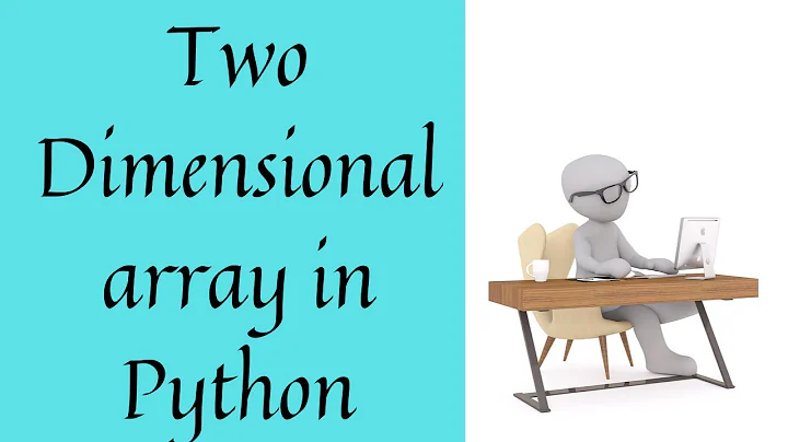 How to write program for computing two-dimensional array in python | Two-dimensional array in python