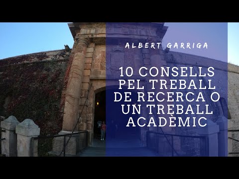 10 CONSELLS PEL TREBALL DE RECERCA O UN TREBALL ACADÈMIC (sub)