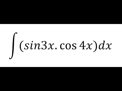 Integral sin3x cos4x