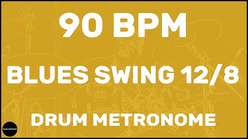 Blues Swing 12/8 | Drum Metronome Loop | 90 BPM