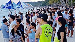 This is BORACAY White Beach on May 14 2024 Morning Walk Station 3 to 1 |  Number 1 Beach Destination