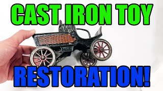 Harris Cast Iron Carriage Restoration Antique Toys