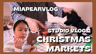 STUDIO VLOG 2 | 7 days Christmas market prepping | Toronto Small Business 🎄