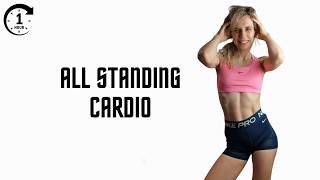 1 HOUR FAT BURN ALL STANDING HIIT  HOME WORKOUT - PURE CARDIO - BURNS ~700 CALORIES