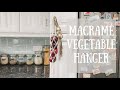 Macrame Vegetable Hanger Tutorial - Macrame Fruit Hanger - Vegetable Net Bag - Macrame Fruit Basket