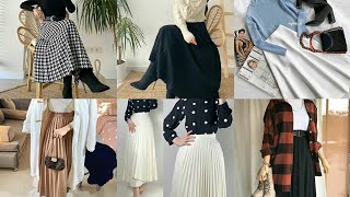 Longues jupes hijab || تنسيقات رائعة للتنورات الطويلة 2021