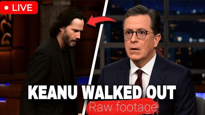 Keanu Reeves Kicked Off Stephen Colbert's "The Late Show" After Heated On-Air Clash! - YouTube