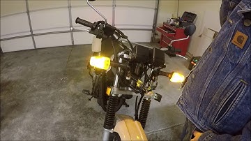 Part1 LED  front turn signal/running lights Yamaha TW200