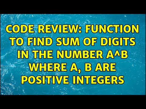 Code Review: Function