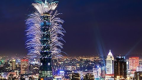 2018 TAIPEI 101 NEW YEAR FIREWORKS (FULL VERSION) 4K. TAIPEI CITY, TAIWAN
