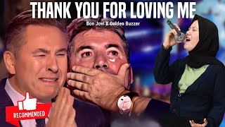 Golden Buzzer : Very Extraordinary Voice Singing Song Thank You For Loving Me Makes the Judges Cry