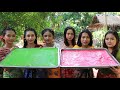 How to cooking dessert color cake recipe with my family