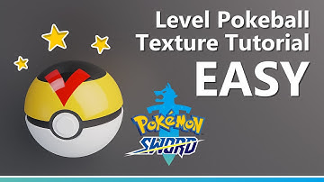Level Pokeball texture tutorial in Blender 2.82a