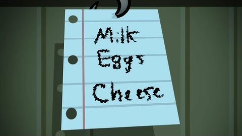 OH MY GOSH!!! A FLOATING SHOPPING LIST!!!