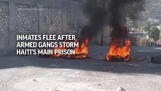 Inmates flee after armed gangs storm Haiti's main prison