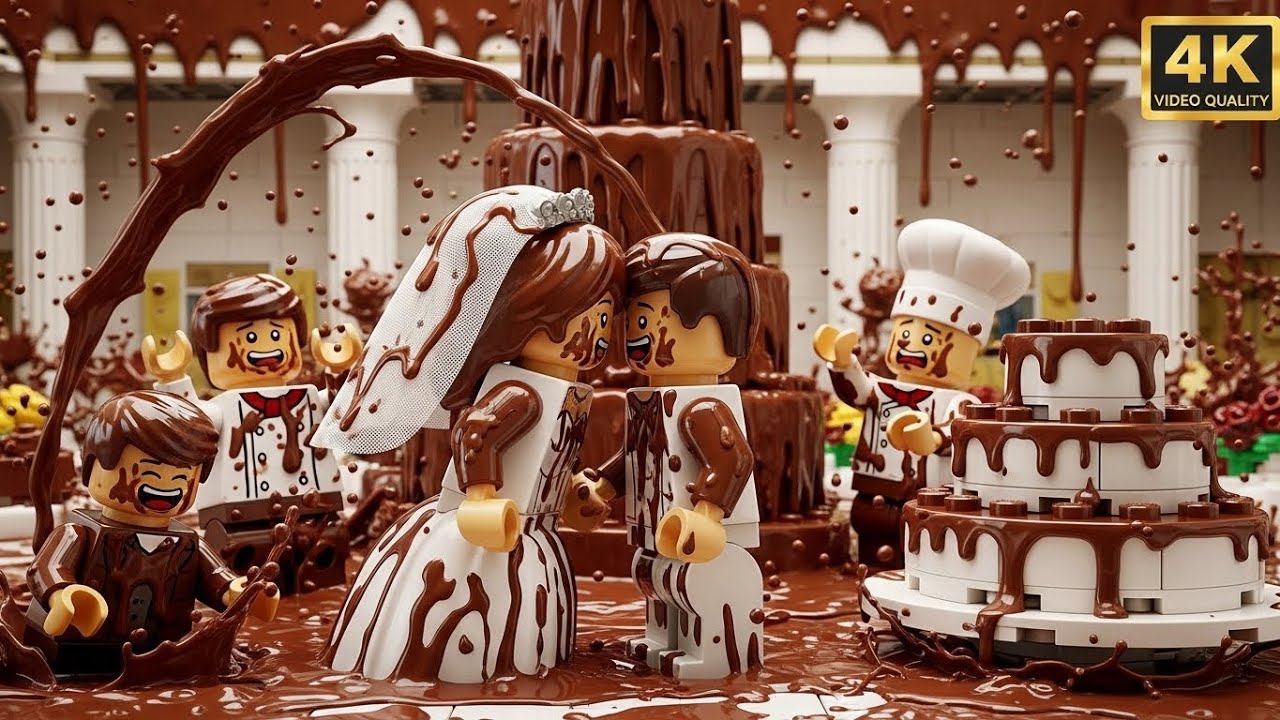 The Chocolate Fountain Exploded at the LEGO City Wedding! 🍫💒💥