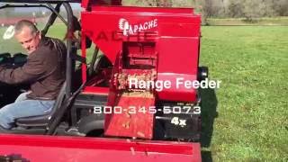 Apache Range Feeder Simple and efficient cube or cake feeding done via conveyer belt. No grinding action like the competition that uses augers. Sizes