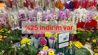 Bu hafta Migros markete gelen çiçekler %25 İndirimli 🌺Migros çiçek fiyatları 