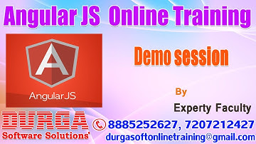 Angular JS Online Training in DURGASOFT  by Expert Faculty !!!