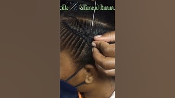step by step needle and thread cornrow for beginners #hairstyle #embershorts #viral #learning