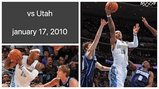 Carmelo Anthony 37 pts vs Utah Jazz Highlights (january 17, 2010)