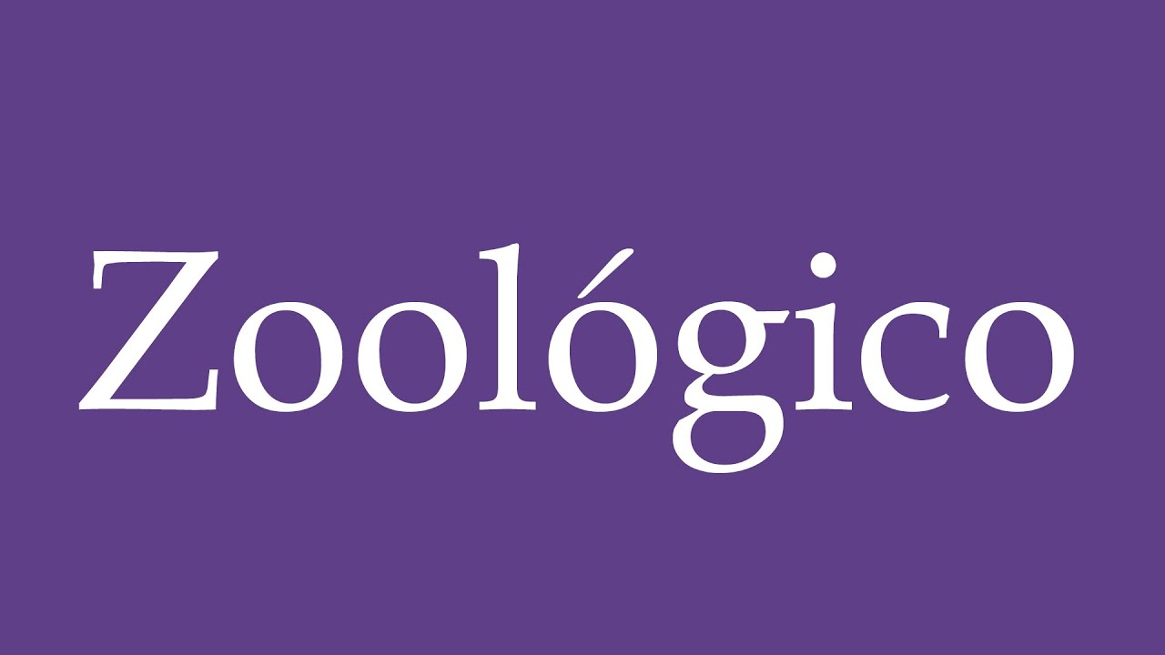 How To Pronounce ''Zoológico'' (Zoo) Correctly in Spanish YouTube