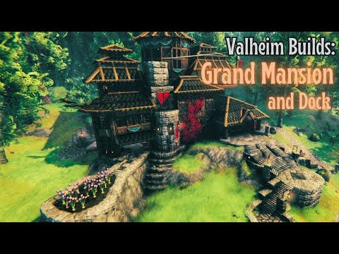 Valheim Builds: SHOWCASE - "Intricate Grand House with Dock".