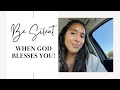 Remaining silent when God blesses you | Receiving our harvest 🌾 | BIG blessings ✨