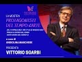 Vittorio sgarbi inaugura la mostra protagonisti del tempo darte