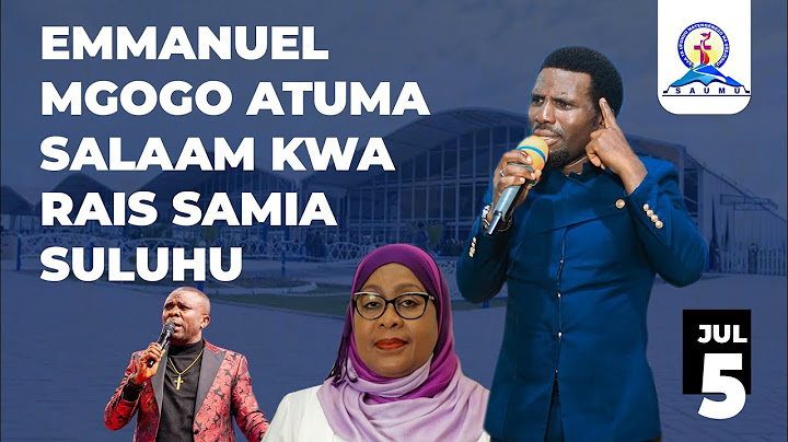 Emmanuel Mgogo, Kwa MWAMPOSA na RAIS SAMIA. "" KUTANA NA MUNGU KWANZA '