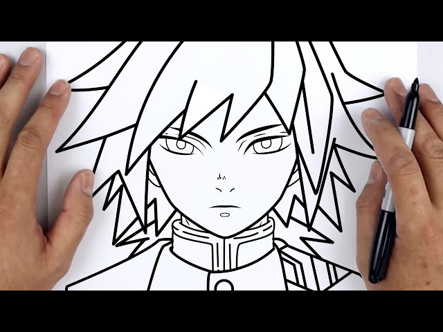 Drawing Giyuu Tomioka - [Demon Slayer - Kimetsu no Yaiba]  Drawing Giyuu  Tomioka [Demon Slayer - Kimetsu no Yaiba] Já pensou em desenhar o seu  personagem favorito sem precisar copiar por