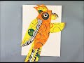 Painted paper animals art tutorial  grades 35