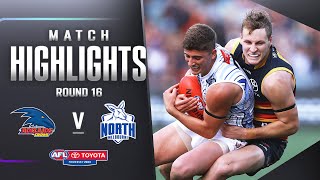 Adelaide Crows v North Melbourne Highlights | Round 16, 2023 | AFL