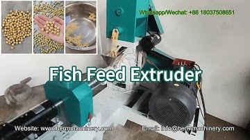 How the Dry Type Floating Fish Feed Peller Extruder Work - Herm Machinery #poultryfeedmakingmachine