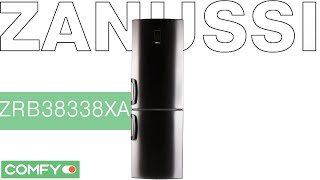 Zanussi ZRB38338XA - холодильник с широким функционалом - Видеодемонстрация от Comfy(Двухкамерный холодильник Zanussi ZRB38338XA порадует стильным дизайном и автоматической системой разморозки...., 2014-10-18T08:35:20.000Z)