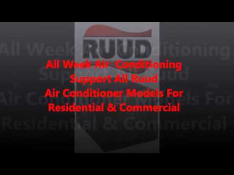 ruud air conditioner repairs - YouTube