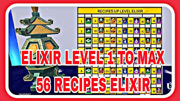 Utopia Origin | Elixir All 56 Recipes | Elixir level 1 to Max 🥰🥰🥰