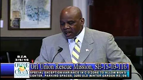 Rev. Dr. Spooney of Mt. Zion Church Opposes Orland...