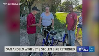 Good Samaritans get WWII vet's stolen bike back for him