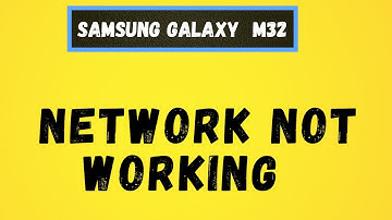 Samsung Galaxy M32 Network Problem | Mobile data not working or showing