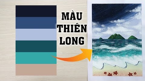 ART#49| Màu nước Thiên Long – Giấy A4| Vẽ biển | Watercolor Tutorial for beginners| Landscape