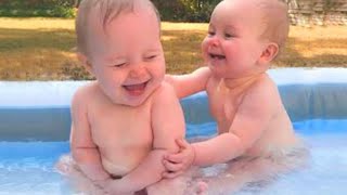 The FUNNIEST and CUTEST video you'll see today! - TWIN BABIES Adorable Moments by Funny TV 4,848 views 1 year ago 8 minutes, 21 seconds