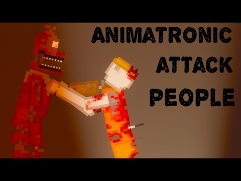 Animatronics (FNAF) Attack People in People Playground