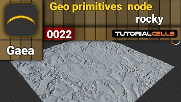 0022. geo primitives node ( rocky node ) in Gaea