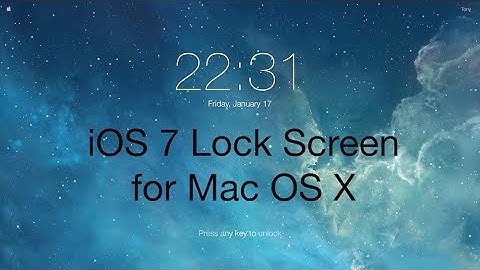How to get an iOS 7-Style Lockscreen for Mac OS X