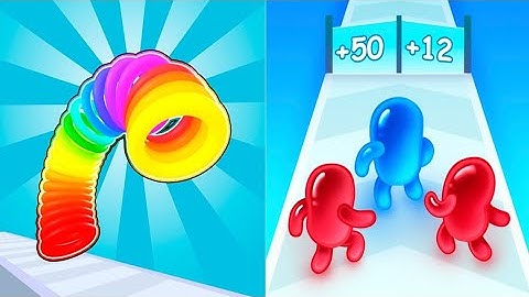 Join Blob Clash 3D VS Slinky Hop - All Levels SpeedRun Gameplay Android iOS Ep1